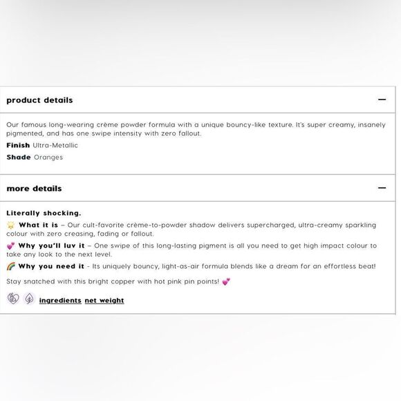 Colourpop Super Shock Crème Shadow Born In LA New In Box - Picture 6 of 6